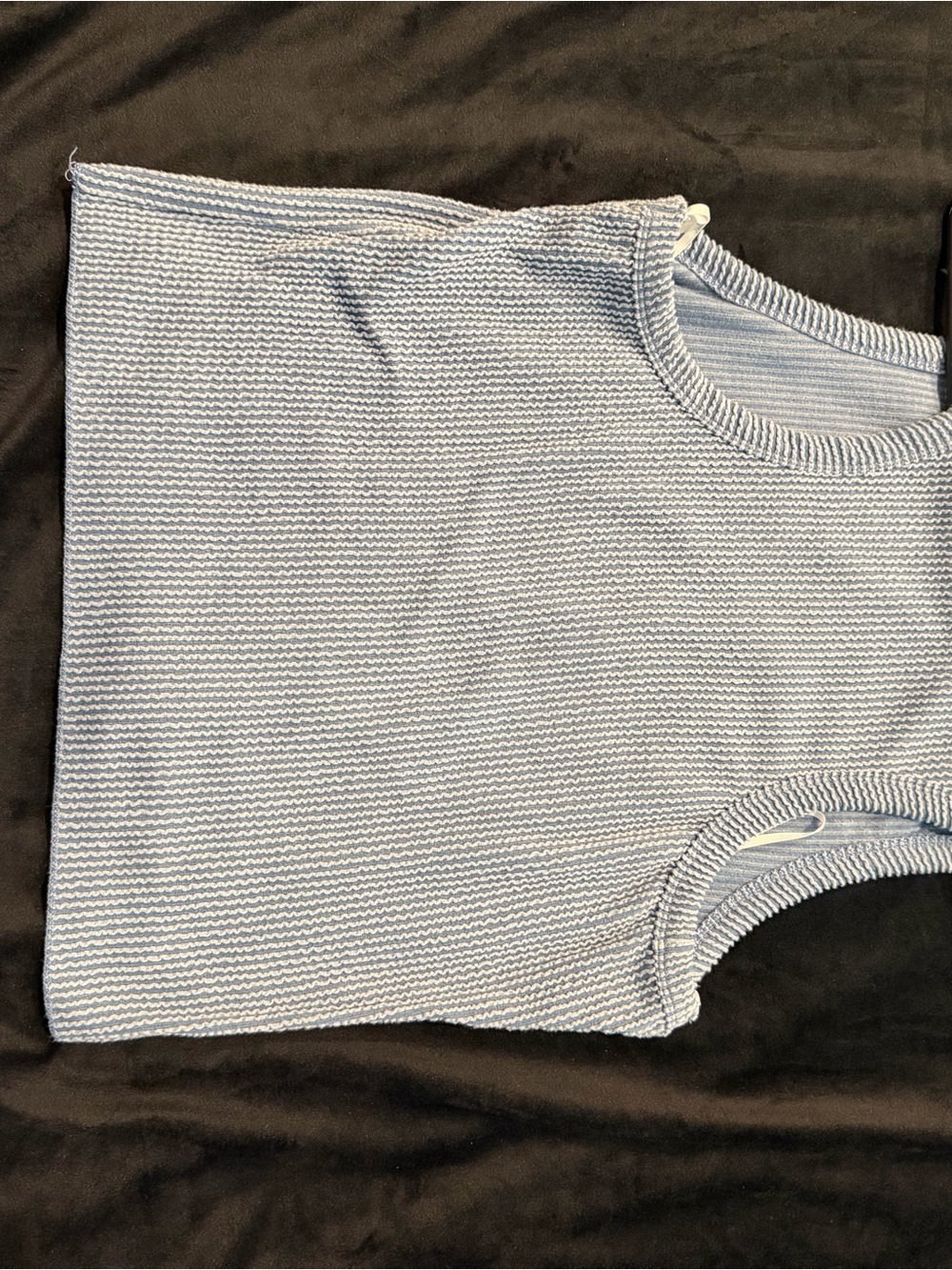 Lulu's Sky Blue Ribbed Tank - Picture 2 of 2